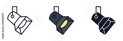spotlight icon symbol template for graphic and web design collection logo vector illustration