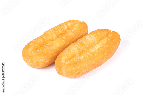 Chinese Fried Dough isolated on white background.