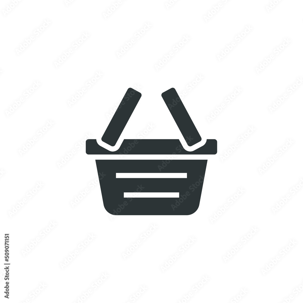 Vector sign of the Shopping Basket symbol is isolated on a white background. Shopping Basket icon color editable.
Vector sign of the Shopping Basket symbol is isolated on a white background. Shopping Basket icon color editable.