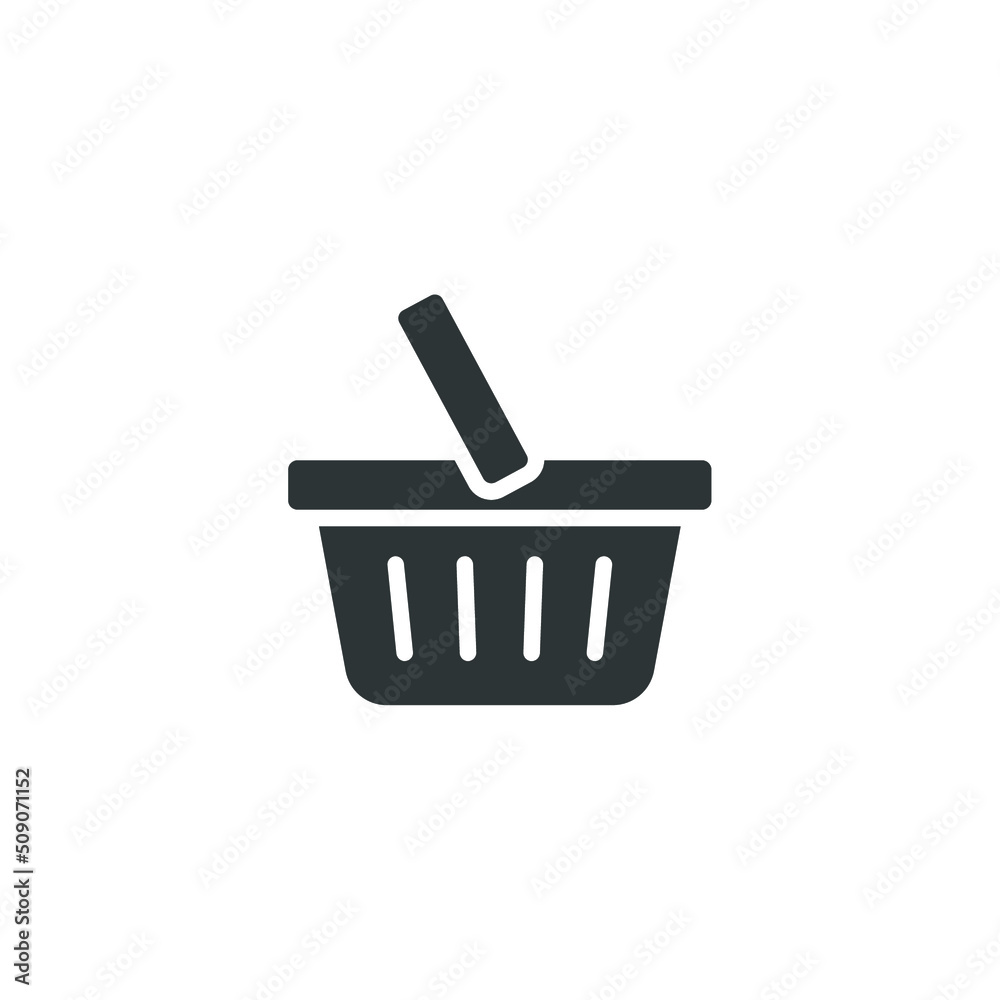 Vector sign of the Shopping Basket symbol is isolated on a white background. Shopping Basket icon color editable.
Vector sign of the Shopping Basket symbol is isolated on a white background. Shopping Basket icon color editable.