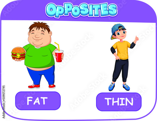 LEARNING OPPOSITES FAT AND THIN