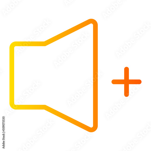 reduce volume gradient icon