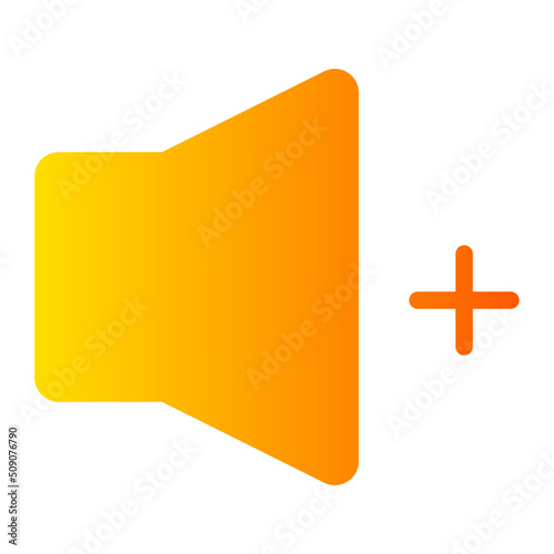 reduce volume gradient icon