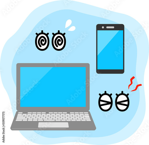 パソコン、スマートフォンと眼のトラブル