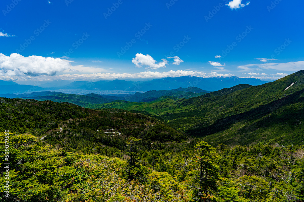 Fototapeta premium 大弛峠 夢の庭園から見た風景