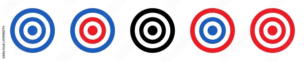 Target Icon. Archery Target Icon. Mission Icon. Accuracy Icon, Vector Illustration