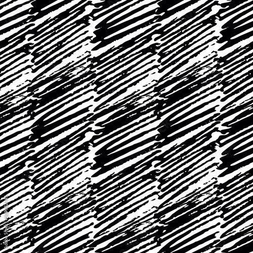 Vector Seamless Hand Drawn Scribble Pattern. Minimal Artistic Sketch Endless Print.