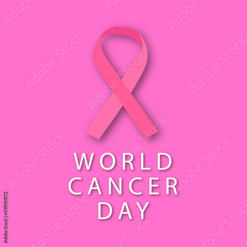 February 4, World Cancer Day Poster or Banner Background - vector illustration of Cancer Awareness Day