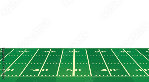 American football field. vector illustration 