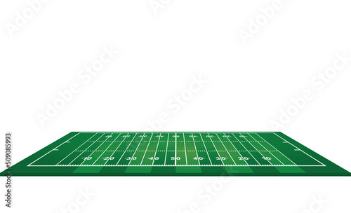 American football field. vector illustration 