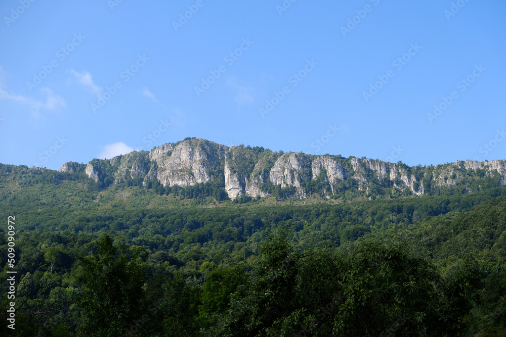 Mountain peek landscape in the summer