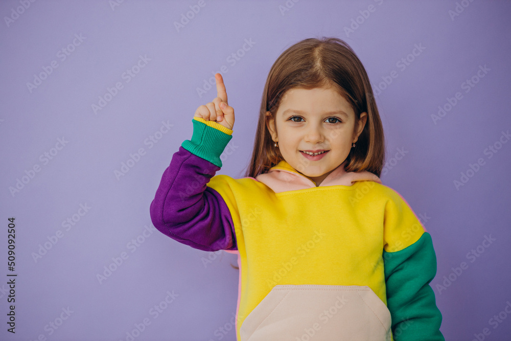 Cute little girl showing emotions isolated in studio Cute little girl showing emotions isolated in studio