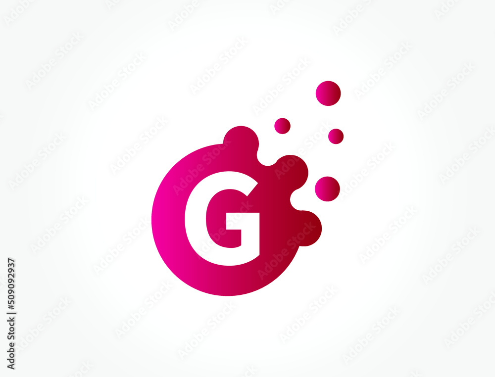G Letter Design Vector with Dots. eps 10. G Letter Design Vector with Dots. eps 10.