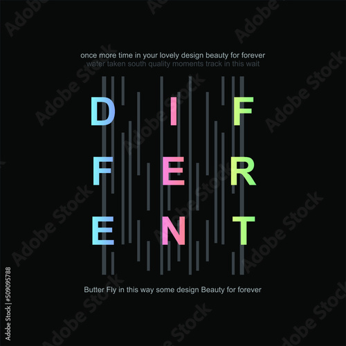 Different typographic slogan for t-shirt prints, posters, Mug design and other uses. photo