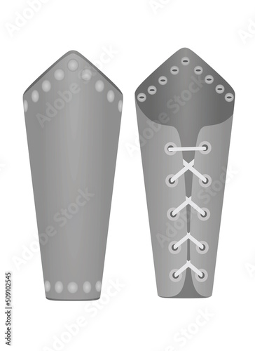Arm leather bracer. vector illustration photo