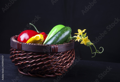 all kind of colorful organic vegetables with rich vitamin and nutritious with white background