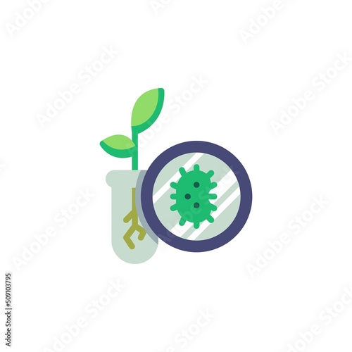 Biology science flat icon