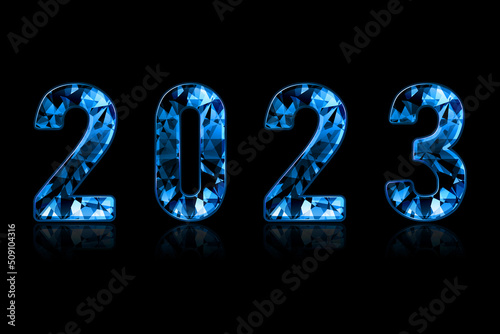 2023 digital creative synthesis on black background
 photo