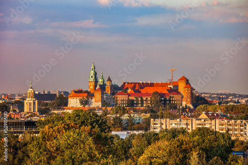 Wawel Castle in City of Krakow, Poland
