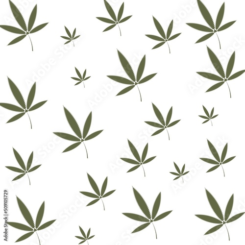 cannabis leaf seamless vector illustration design