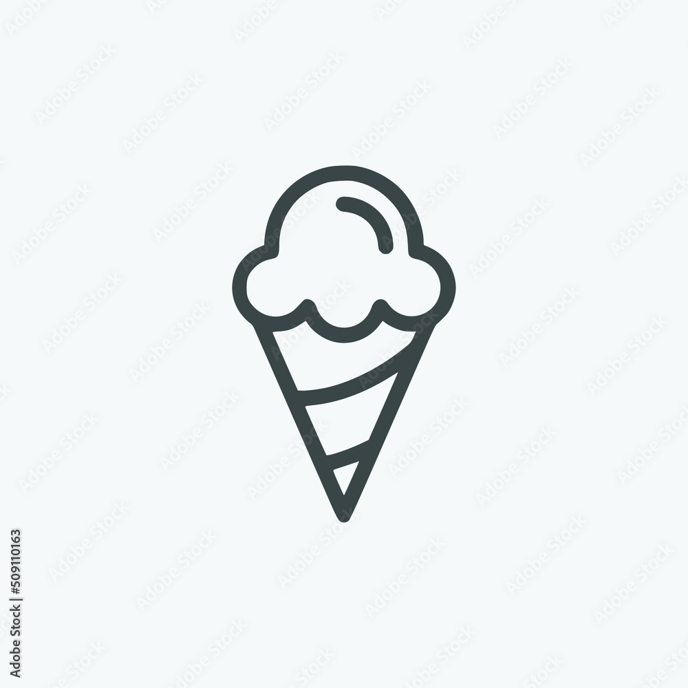 Ice-cream vector icon. Isolated ice-cream icon vector design. Designed for web and app design interfaces. Ice-cream vector icon. Isolated ice-cream icon vector design. Designed for web and app design interfaces.