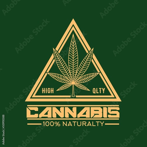 Great premium cannabis logo for any Lebel related to cannabis products