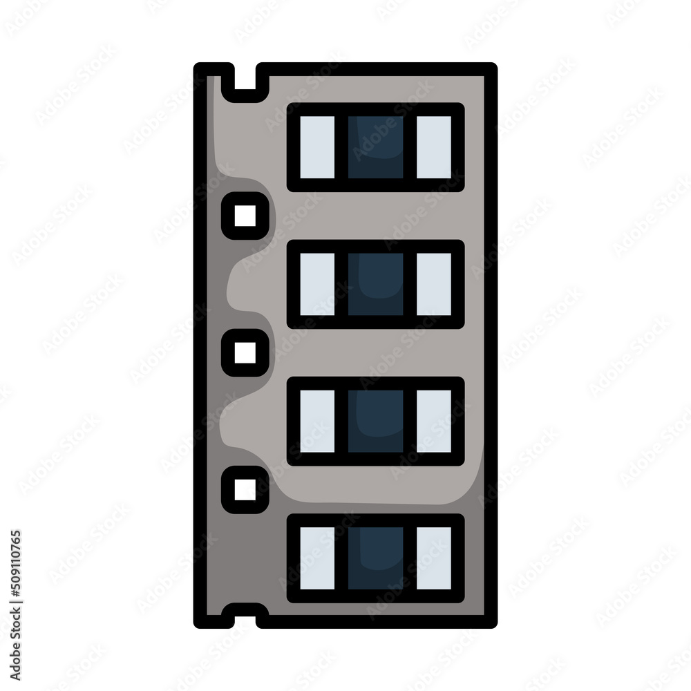 Obraz premium Diode Smd Component Tape Icon