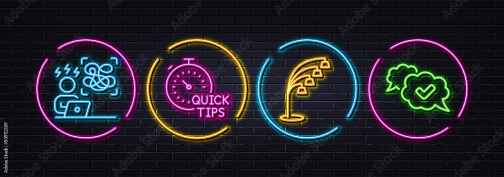 Floor lamp, Difficult stress and Quick tips minimal line icons. Neon laser 3d lights. Approved icons. For web, application, printing. Stand lamp, Work pressure, Helpful tricks. Comic message. Vector Floor lamp, Difficult stress and Quick tips minimal line icons. Neon laser 3d lights. Approved icons. For web, application, printing. Stand lamp, Work pressure, Helpful tricks. Comic message. Vector