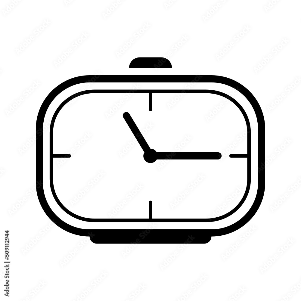 Black line for Clock Icon Black line for Clock Icon