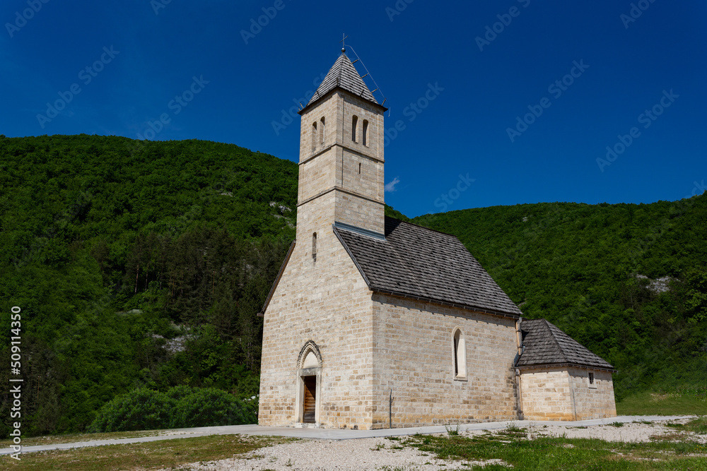 Old church in Bosnia and Herzegovina near city Jajce.