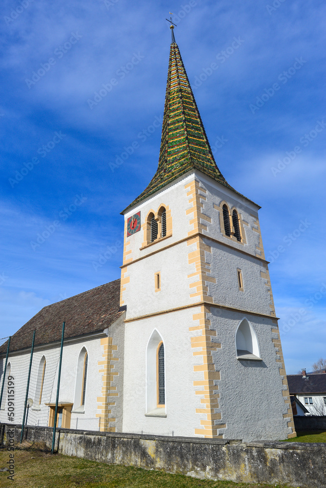 Ottilienkirche in Randegg, Ortsteil von Gottmadingen im Landkreis Konstanz in Baden-Württemberg