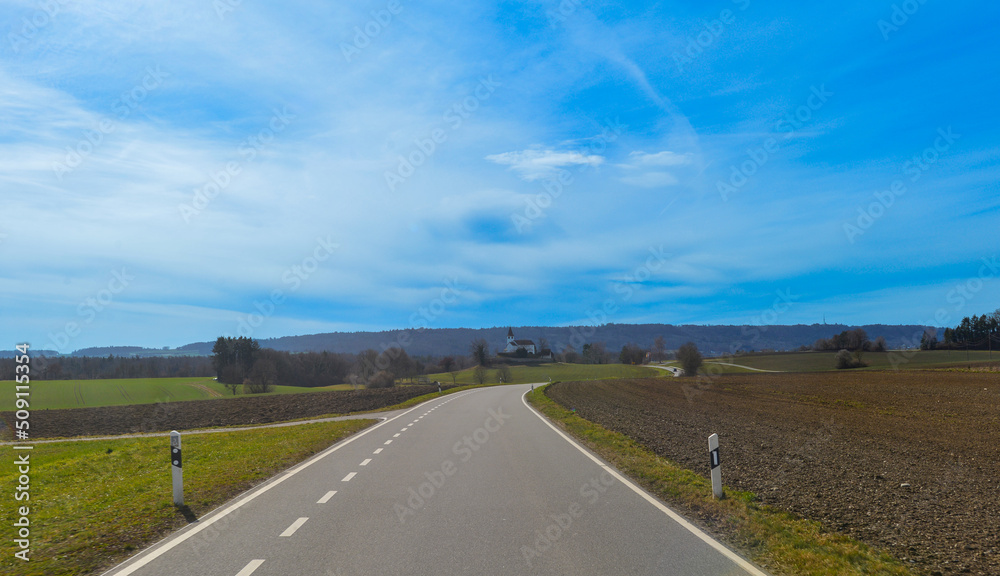 Büsingerstrasse bei Büsingen am Hochrhein, Landkreis Konstanz 