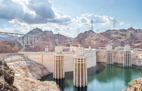 Lake Mead and Hoover Dam in Arizona, USA