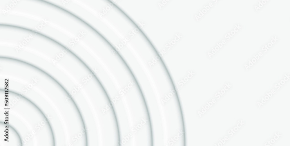 Obraz premium Abstract white background with volume circles creation texture. Vector illustration