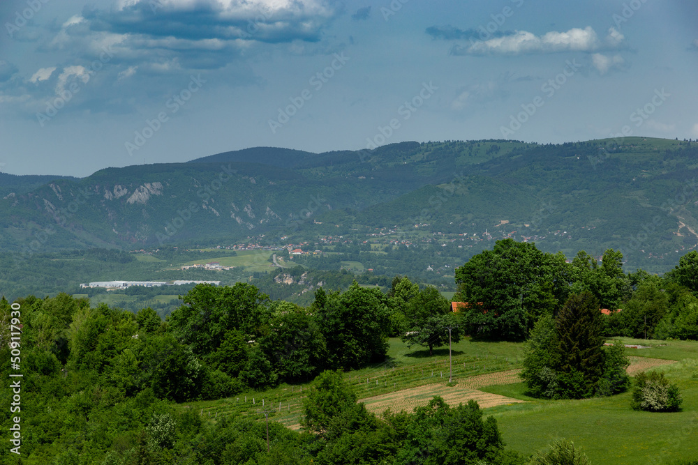 Mountains landscape in Bosnia and Hercegovina