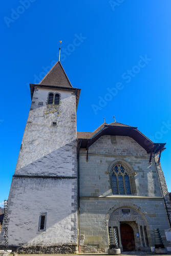 Reformierte Kirche Saint-Martin in Lutry, Distrikt Lavaux-Oron des Kantons Waadt / Schweiz