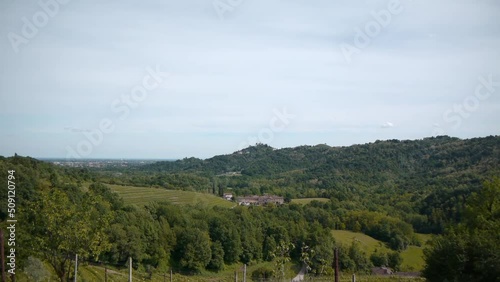 Panoramic view of the Regional Park of Montevecchia and Curone valley (Italy)  photo