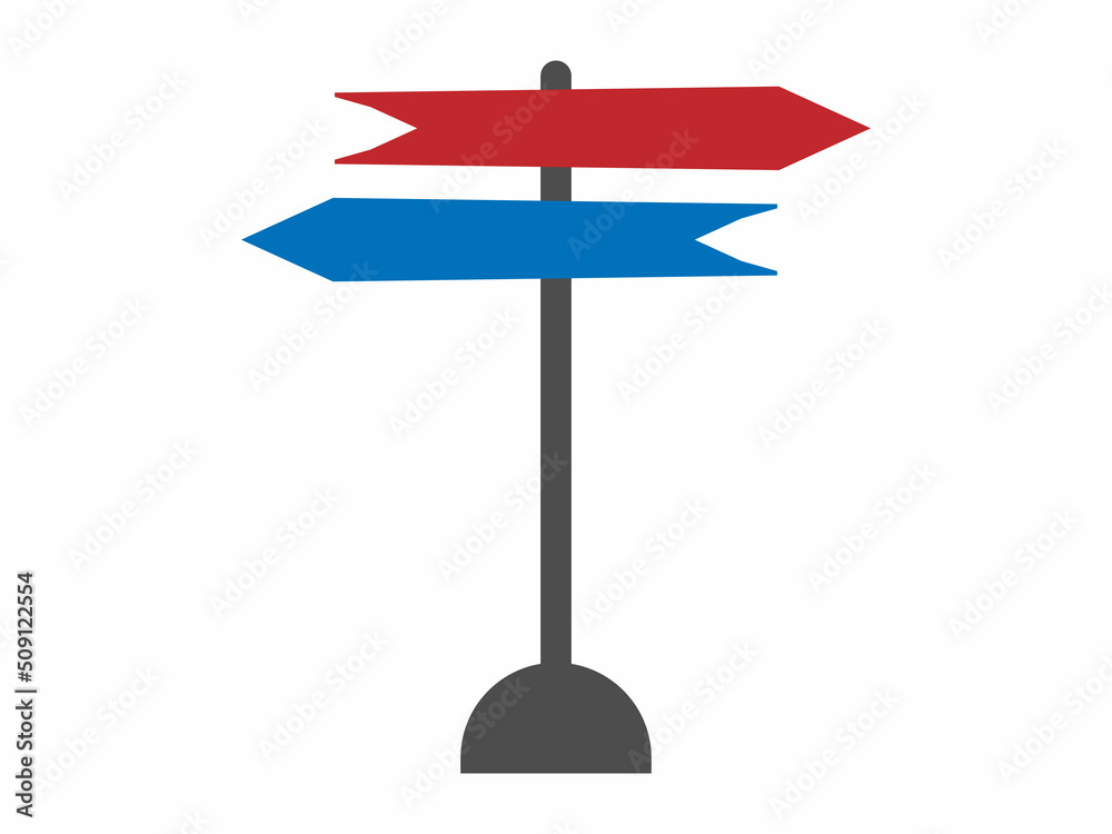 Direction sign and route indicator. Information about the way and pointer guidance in the road, and arrow pointer street and destination. Vector Direction sign and route indicator. Information about the way and pointer guidance in the road, and arrow pointer street and destination. Vector