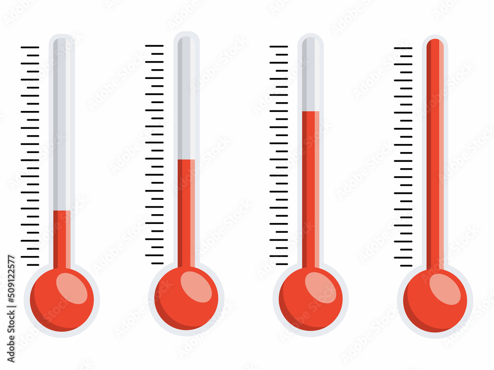 Thermometer and temperature, cold and scale. Measuring weather in Celsius and degrees Fahrenheit. Symbol of weather and measurement. Illustration of meteorology and temperature sign. Vector Thermometer and temperature, cold and scale. Measuring weather in Celsius and degrees Fahrenheit. Symbol of weather and measurement. Illustration of meteorology and temperature sign. Vector
