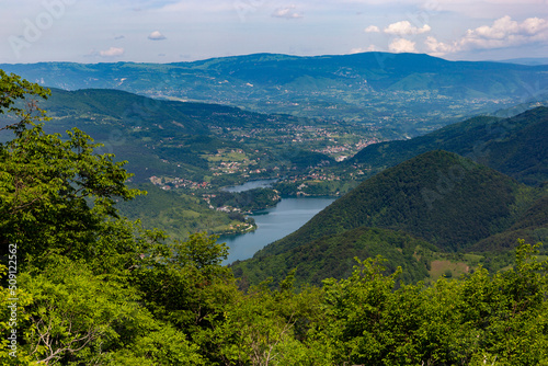 Lake Pliva in the central part of Bosnia and Herzegovina. Not far from the town of Jajce.