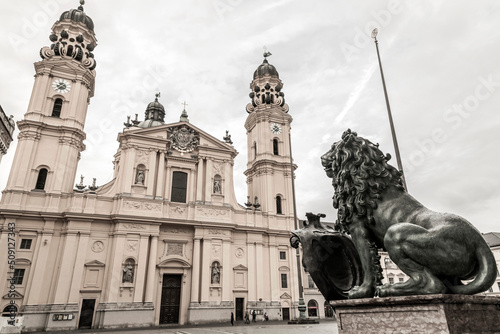 Odeonsplatz in Munich, Bavaria, Germany photo