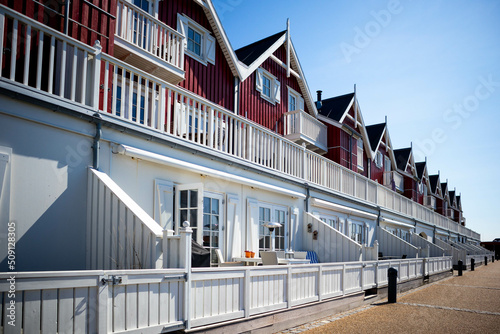 Houses in Bagenkop, Langeland island, Denmark photo