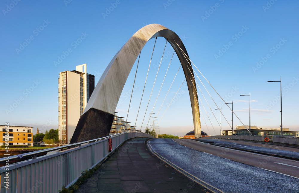 Clyde Arc in Glasgow, Scotland