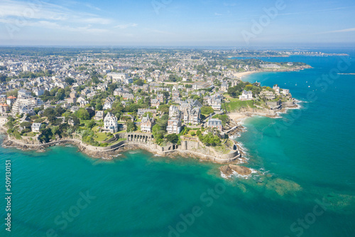 Dinard en Bretagne vue de drone © phildu56