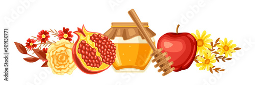 Shana Tova. Rosh Hashanah greeting card. Happy Jewish New Year.
