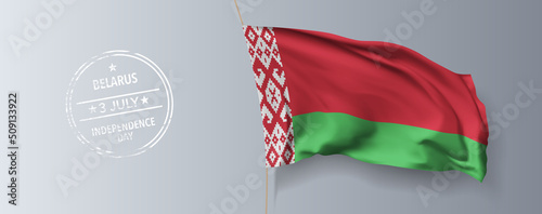 Belarus happy independence day greeting card, banner with template text vector illustration Free Download Belarus happy independence day greeting card, banner with template text vector illustration - GFXLoad