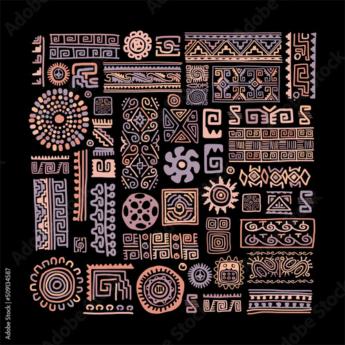 Ethnic handmade ornament for your design