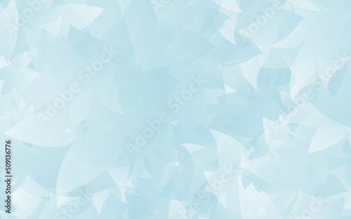 abstract blue background with ice leaves