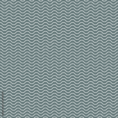 Seamless vector pattern, background. Abstract, white waves on a gray background. Design for printing on textiles, clothing. Wallpaper, decoration on the wall.