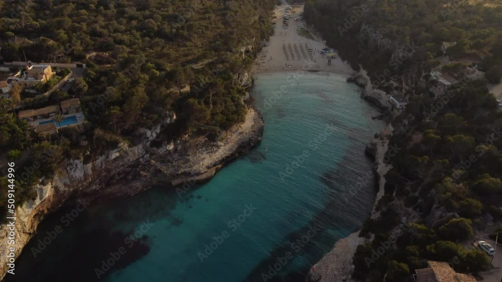 Cala Es Llombards in Santanyi in Mallorca or Majorca, Spain Cala Es Llombards in Santanyi in Mallorca or Majorca, Spain